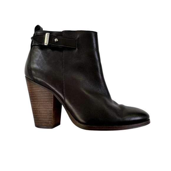 Coach Leather Hewes Bootie Ankle Boot Black Size 6 - Picture 2 of 16